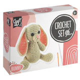 Kit de crochet de groupe d'artisanat créatif lapin - incl. aiguille et fil