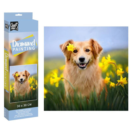 Grafix craft id diamond painting hond 30x30cm