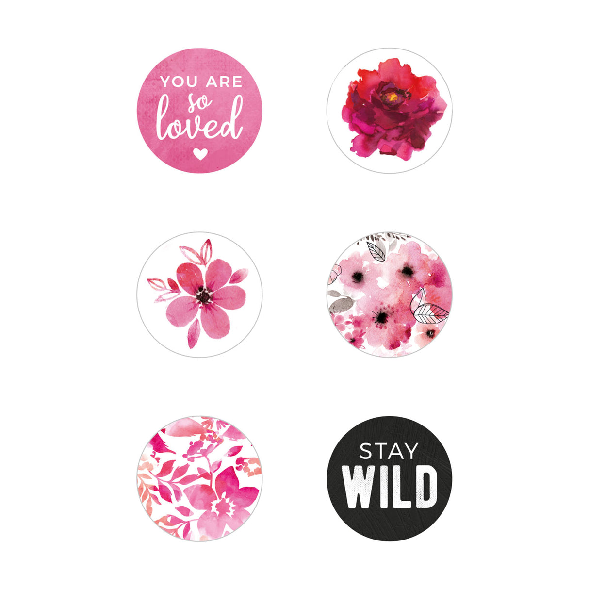 Kaisercraft • bibelots magenta 6pcs