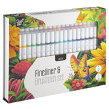 Craft id color set stylo pinceau fineliner 40 pièces