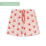 Crabe | boxer de natation UV beige rouge garçon
