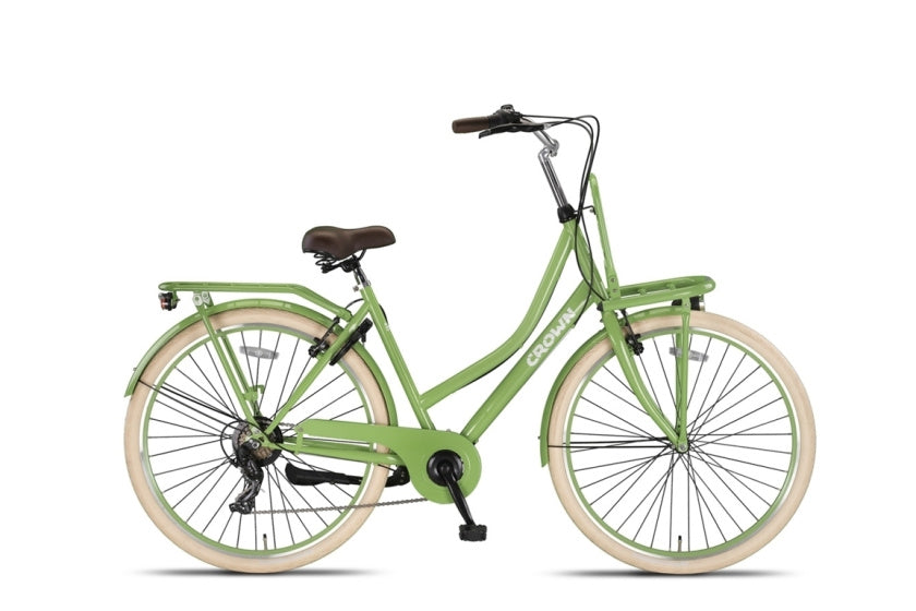 Crown Berlin 28 pouces 53 cm dames 7V V-freins vert clair