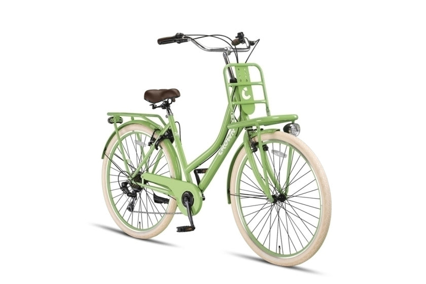 Crown Berlin 28 pouces 53 cm dames 7V V-freins vert clair