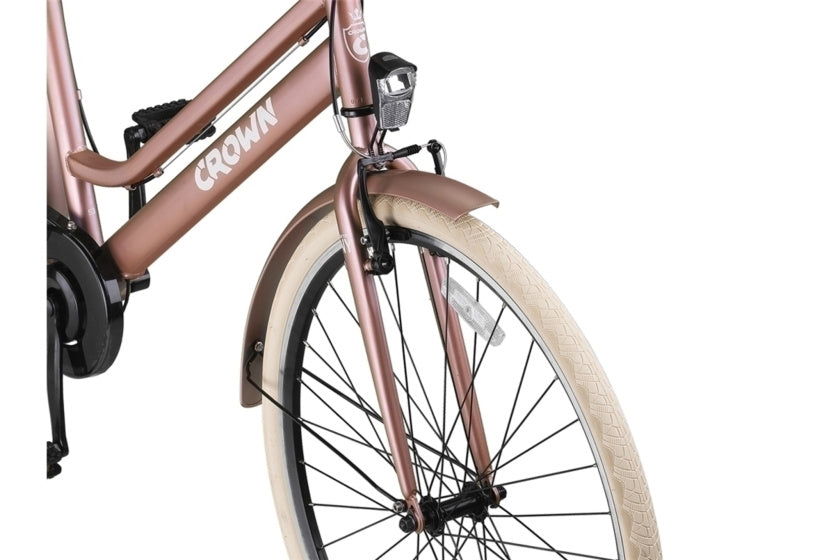Crown New York 28 pouces 53 cm dames 7V V-freins rose