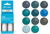 Set de stylos de retouche Cube bleu mat
