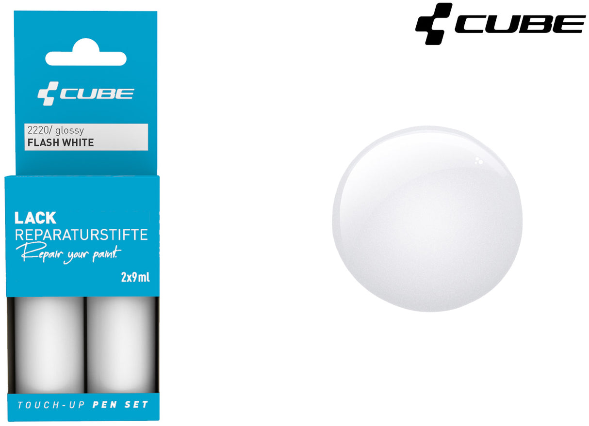 Set de stylos de retouche Cube flash blanc