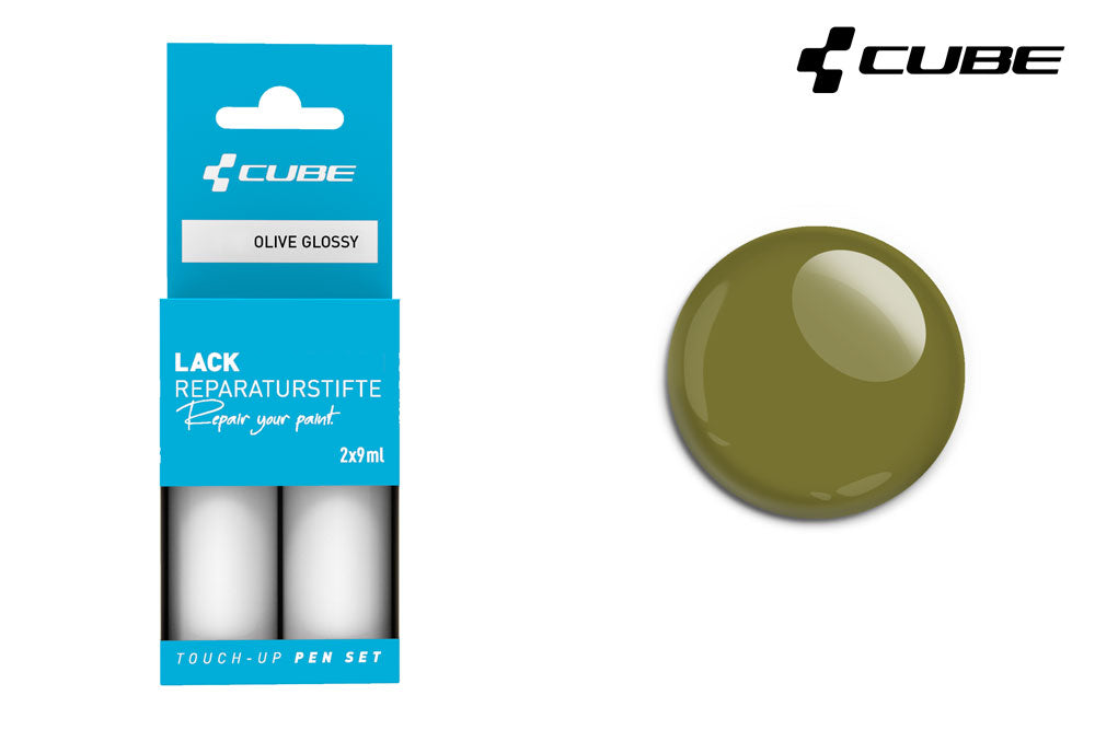 Set de stylos de retouche Cube olive brillant