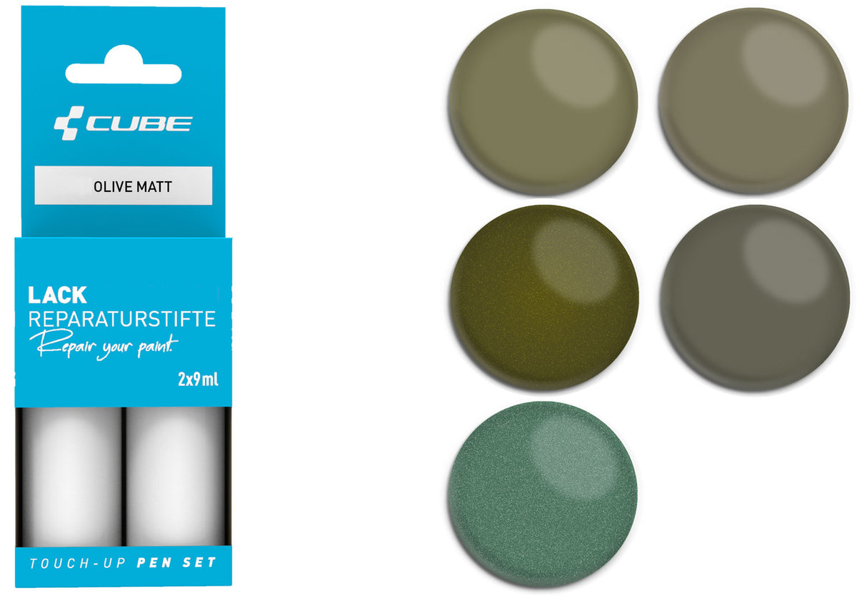 Set de stylos de retouche Cube olive mat
