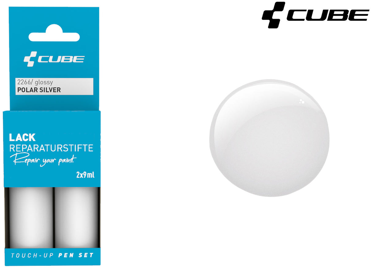 Set de stylos de retouche Cube argent polaire
