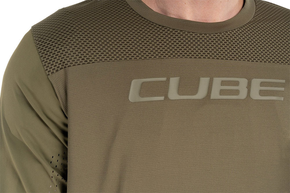 Cube col rond pro tm - maillot vtt manches longues