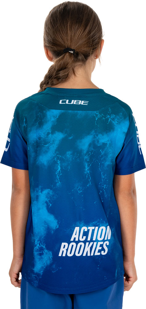 Cube rookie x action team - maillot vtt enfant
