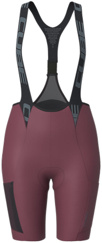 Cube gravel cargo - cuissard à bretelles femme avec peau de chamois