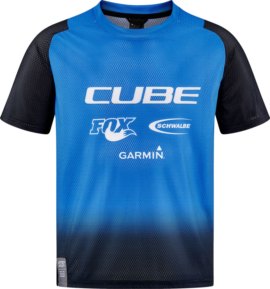 Cube vertex rookie x action team - maillot vtt enfant