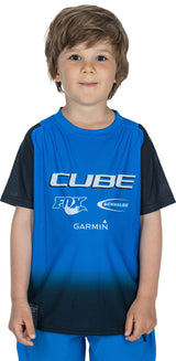 Cube vertex rookie x action team - maillot vtt enfant