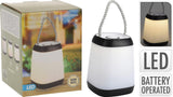 Lampe de table portable LED noire