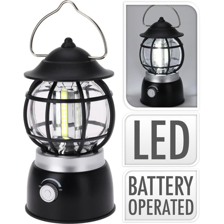 Redcliffs lampe de camping cob 10x19cm noir
