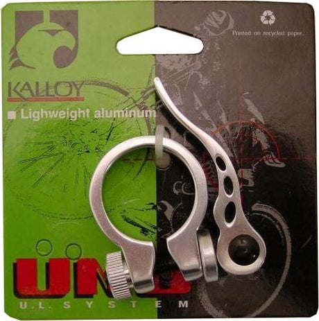 Pièces de cycle Hulzebos b.v. Collier de tige de selle Kalloy QR 28.6 argent