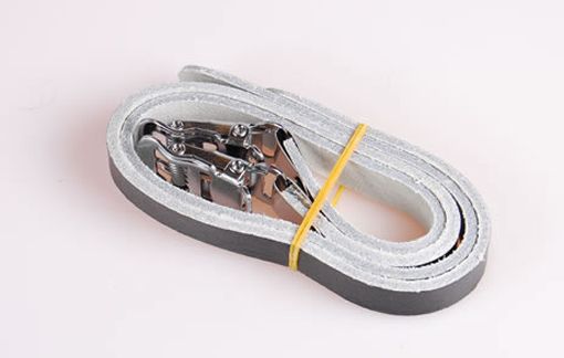 Brides clip orteil lapize aspect cuir noir