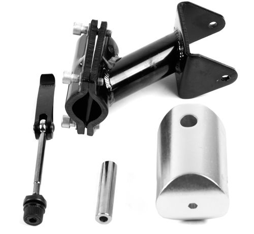 Tige de selle d'attelage de vélo pour fixation de remorque amusante