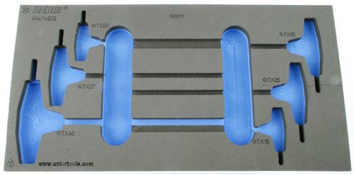Chariot à outils pour incrustations de mousse Unior