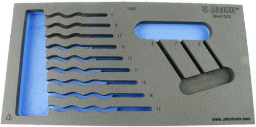 Chariot à outils pour incrustations de mousse Unior