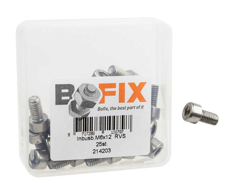 Allenbout M6X12 en acier inoxydable par 25