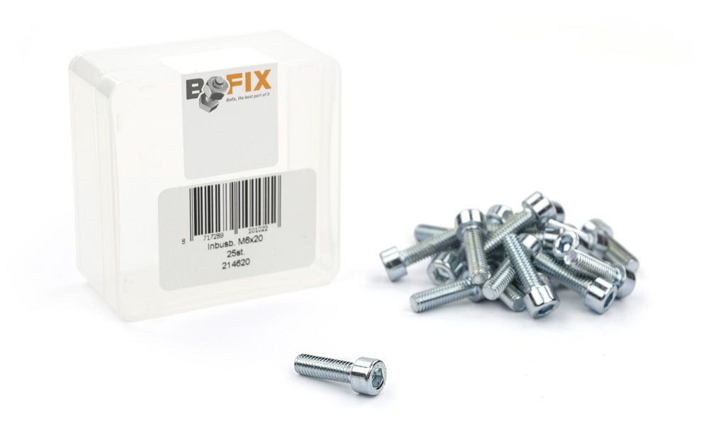 Bofix boulon xtrabike hexagone m6x20 acier