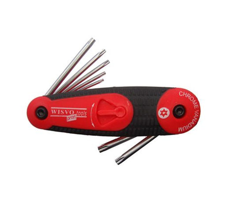 Wisvo grs modèle de poche jeu de torx trou m tx9-tx40 8 pièces
