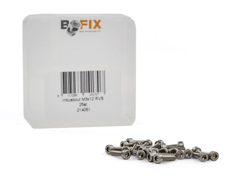 Vis à six pans creux Bofix m3 x 12 inox
