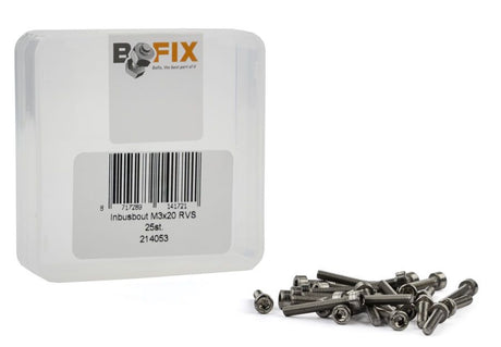 Vis à six pans creux Bofix m3 x 20 inox