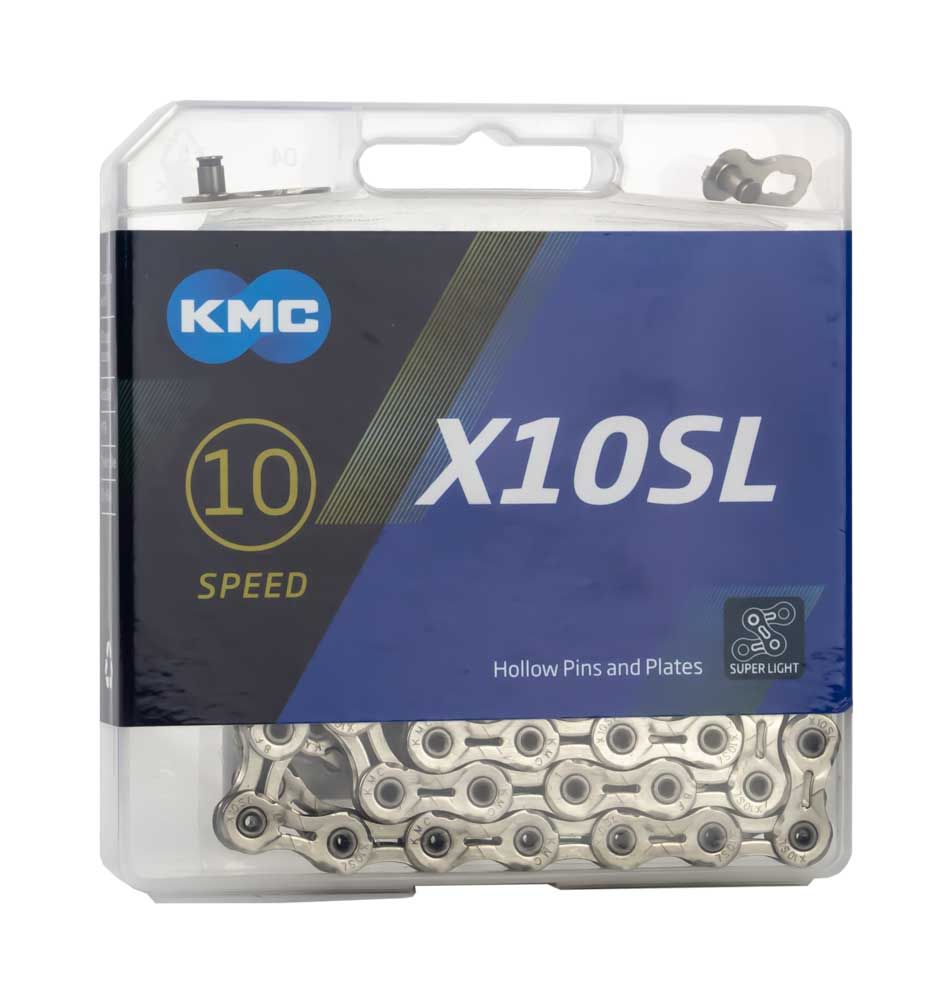 KMC X10SL Silver Super Light Bicycle Chain