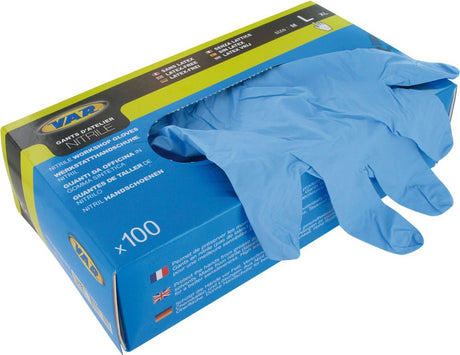 Gant Var nitrile sans latex l bl ds a 100