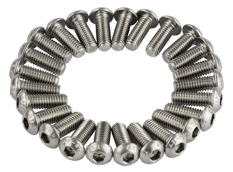 Boulon Anp m6x16 à six pans creux en acier inoxydable iso7380-1 a2-070 ds a 25