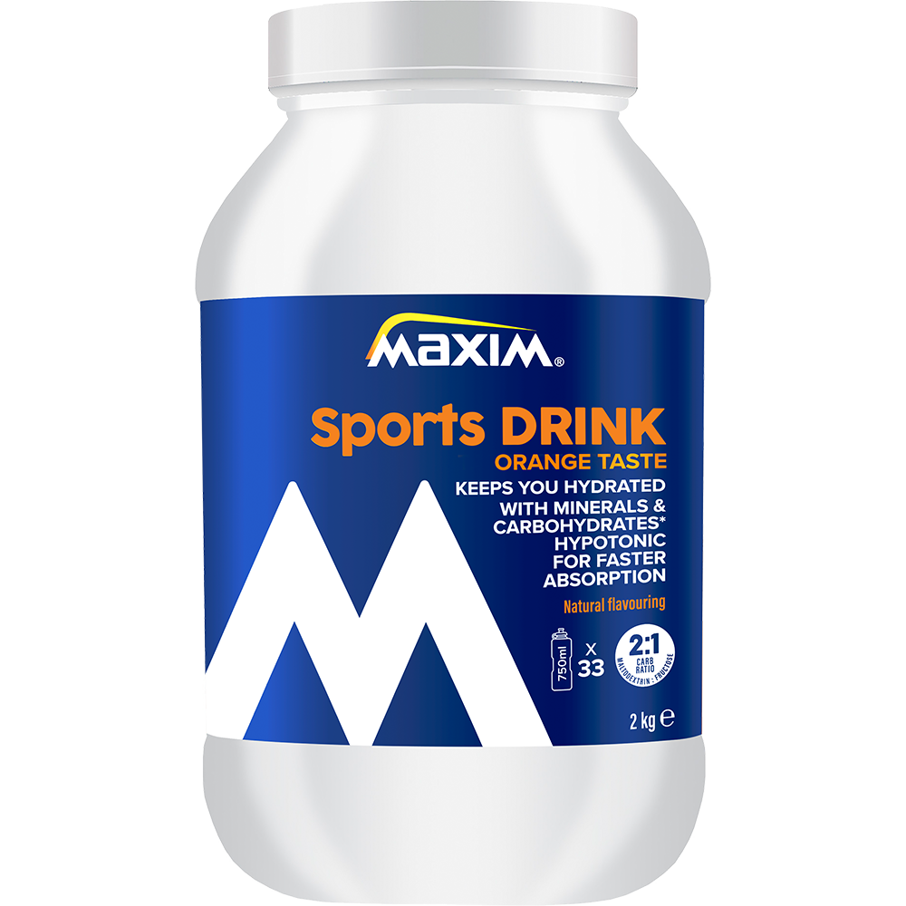 Boisson pour sportifs Maxim orange fraîche