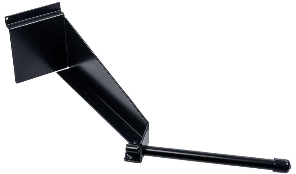 Support de roue à crémaillère sans marque axe traversant 12mm ral9005 noir