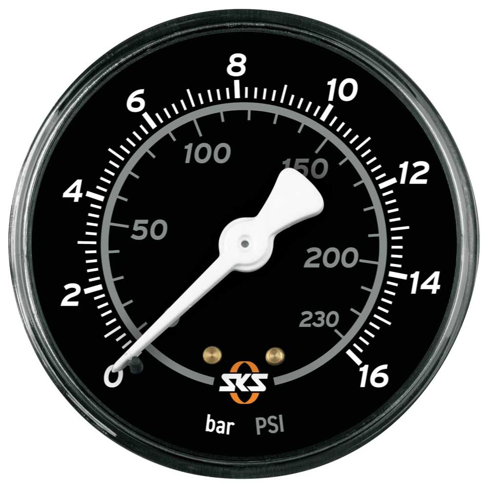 Manomètre Sks Pumpd 63mm 16 bar noir