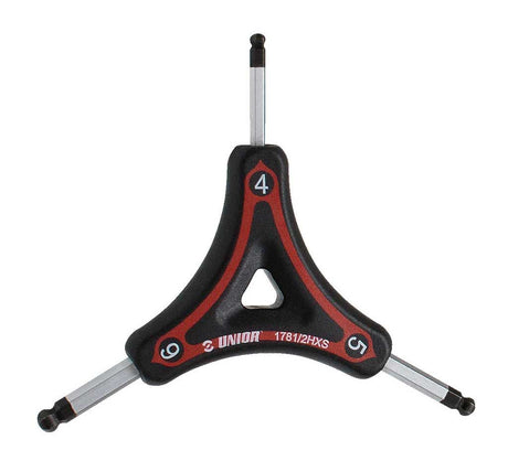 Clé hexagonale Unior grs et tête sphérique 4 5 6 mm
