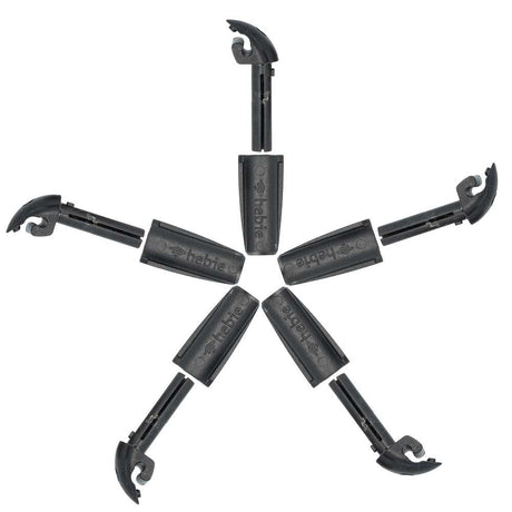 Eurofender spatd ef bev grip clip noir pvc set a 5