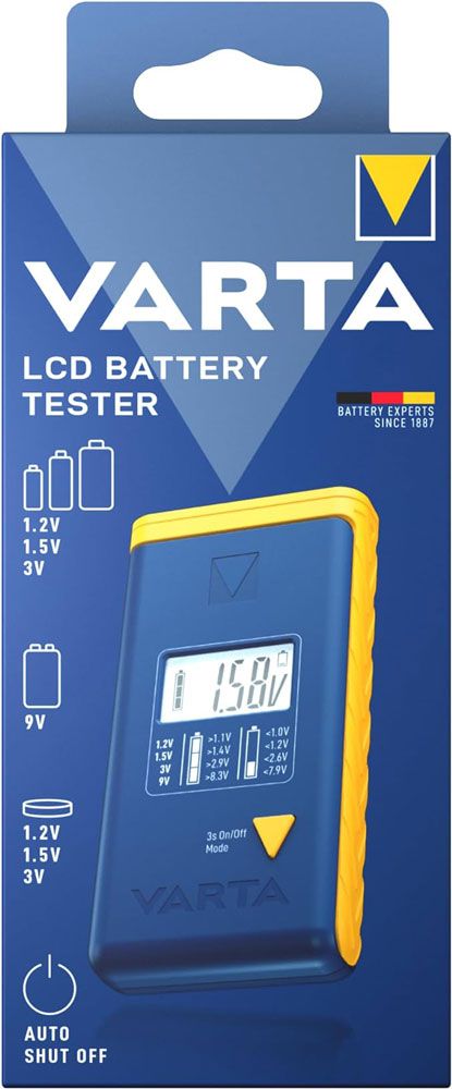 Testeur de batterie numérique LCD Varta