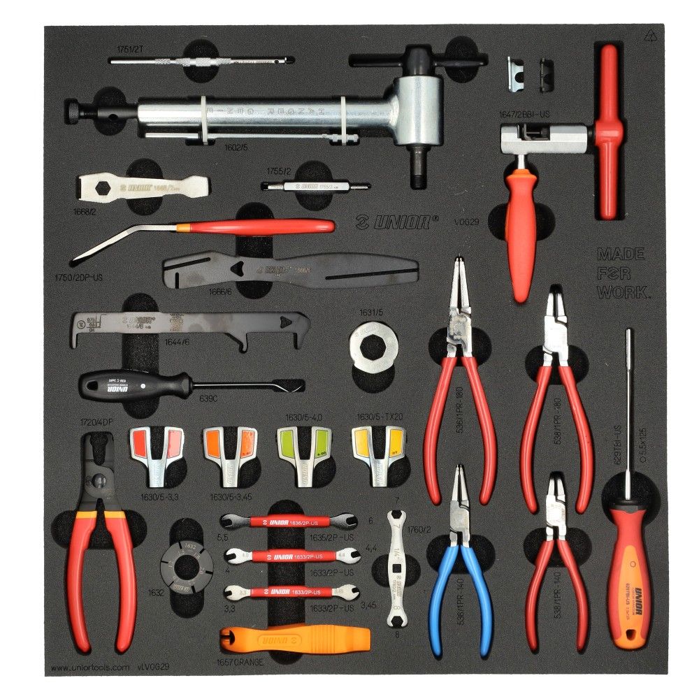 Établi d'incrustation d'outils Unior xlc