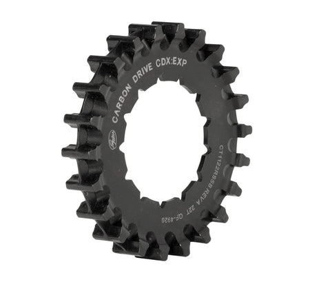 Pignon Gates cdx 22t rohloff cannelé noir