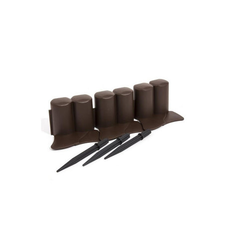 Prosperplast tuinpalisade 6 brons 3,02m