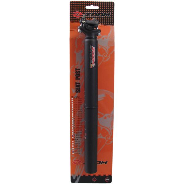 Poste de sete ATB Ø31,6 mm 350 mm en aluminium - noir