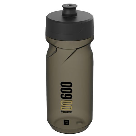 Bidon Polisport avec bouchon à vis s600 - 600ml restyle - transparent noir noir