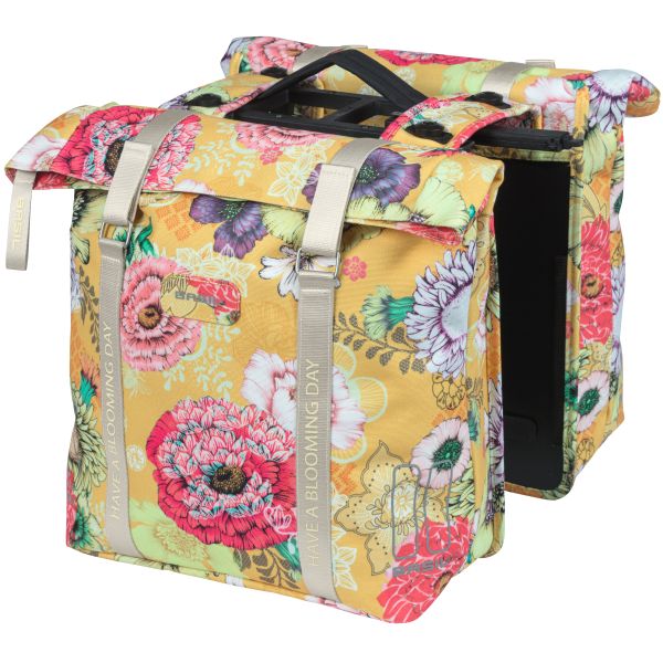 Basil Bloom Field Double Bicycle Sac, étanche, jaune miel, 35L