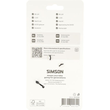 Simson koplamp aurora d-line 90s
