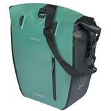 Basil sac de vélo simple rivo l bâche mik 25-31l 14 x 28 x 43 cm - vert noir