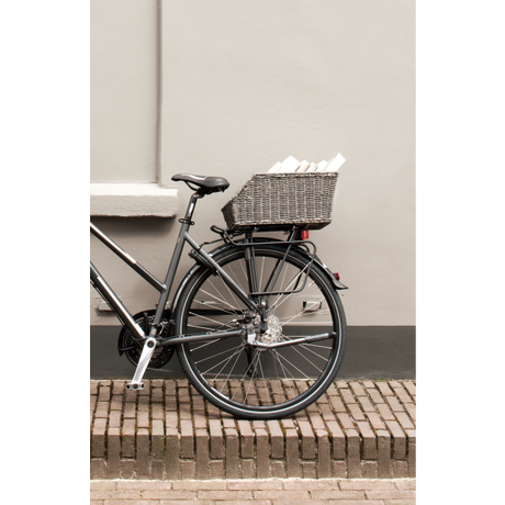 Basil Cento Rattan Look - Panier à vélo - à l'arrière - Brown