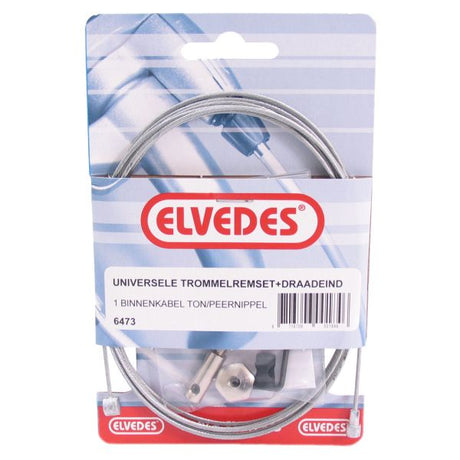 Câble intérieur de frein à tambour Elvedes 2250 mm galvanisé avec des pièces (sur carte)