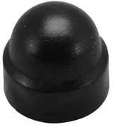 Écrou à capuchon m8 pot en plastique noir 50 pcs.